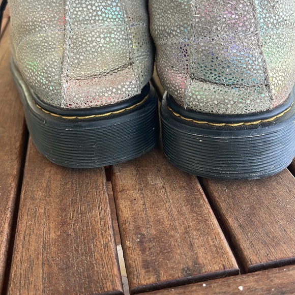 Dr. Martens , 1460 Pascal Y, rainbow iridescent combat boots. Lace up, Zip. - Picture 11 of 14